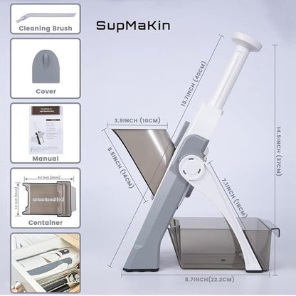 The SliceNStore™ - Safe Mandoline Vegetable Slicer