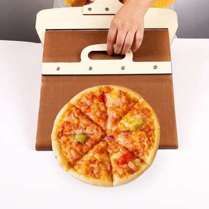 The PizzaPerfecto™ - Wooden Sliding Pizza Tray