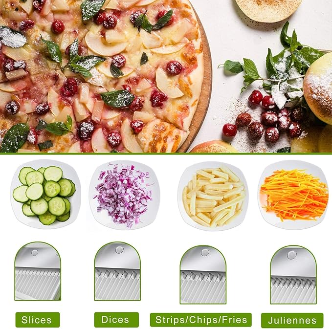 The SliceNStore™ - Safe Mandoline Vegetable Slicer