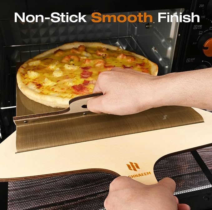 The PizzaPerfecto™ - Wooden Sliding Pizza Tray