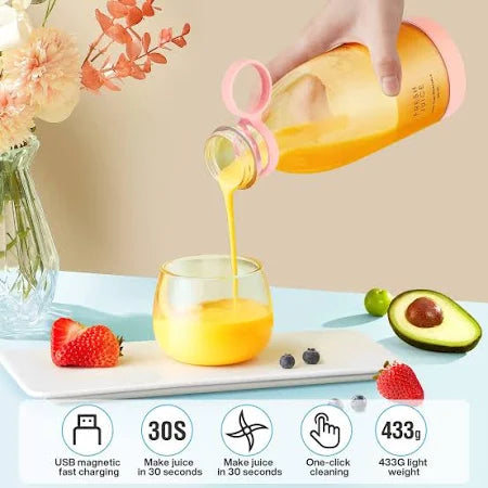 Sippin' On-TheMove™ - Portable Smoothie Blender